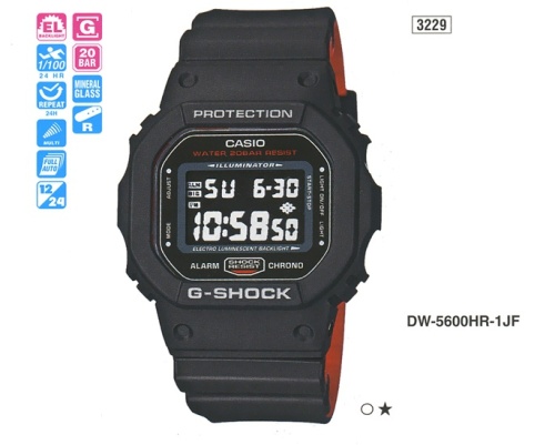 Часы наручные CASIO DW-5600HR-1 фото 5