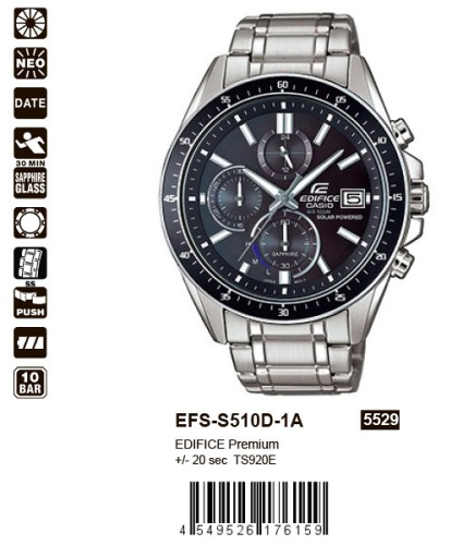 Часы наручные CASIO EFS-S510D-1A фото 4