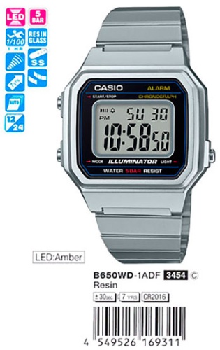Часы наручные CASIO B650WD 1A фото 2