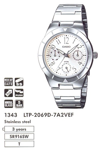 Часы наручные CASIO LTP 2069D 7A2 фото 2