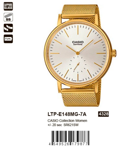 Часы наручные CASIO LTP E148MG 7A фото 2
