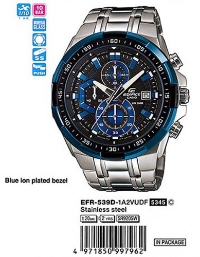 Часы наручные CASIO EFR-539D-1A2 фото 3