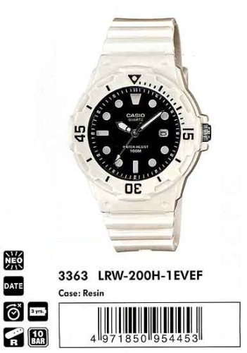 Часы наручные CASIO LRW 200H 1E фото 2