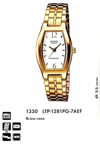 Часы наручные CASIO LTP 1281PG 7A фото 2