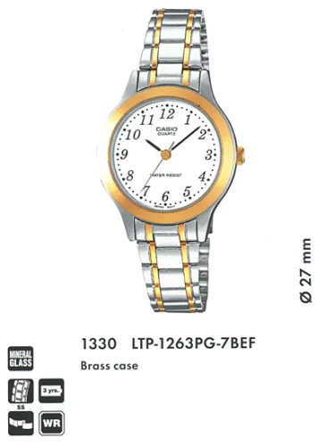 Часы наручные CASIO LTP-1263PG-7B фото 2