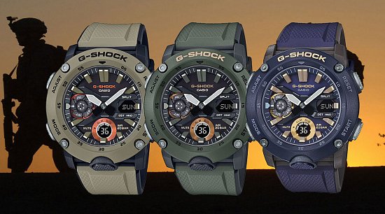 Пополнение цветовых решений в новой противоударной серии часов G-Shock 